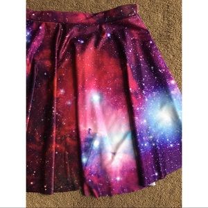 Purple galaxy nu goth skirt